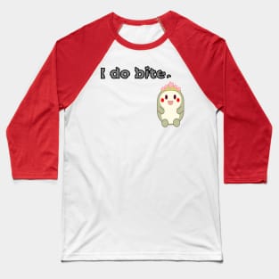 I do bite. cute 3 (Black frame) Baseball T-Shirt